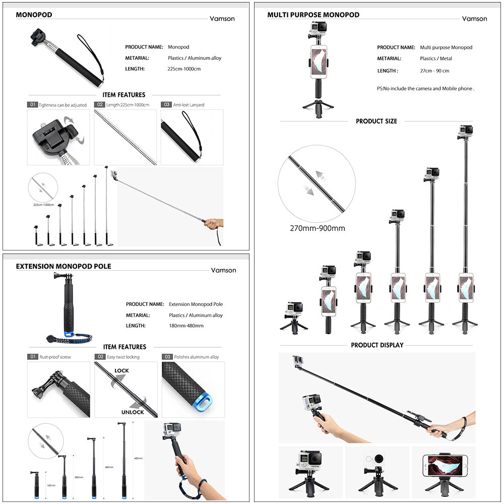 Action camera accessories Action camera accessories